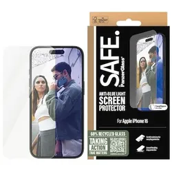 SAFE. by PanzerGlass Anti-Blue Light Displayschutz iPhone 16 UWF