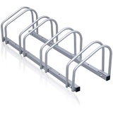 Gimisgu Fahrradständer für 4 Fahrräder 35-55 mm Reifenbreite, Wandparker als Einzelständer, zur Wandmontage, Fahrradständer Mountainbike, HBT 26x101x32cm, Silber