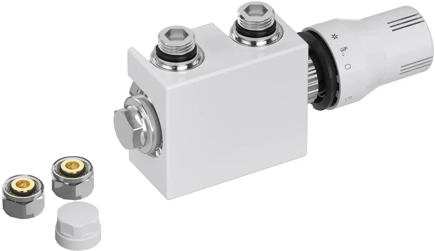 Sturotec Anschlussset Multiblock für Mittelanschluss 5 cm inkl. Thermostatkopf