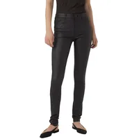 Vero Moda Stretch-Hose »VMSEVEN COATED«, schwarz