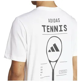 adidas AEROREADY Tennis Category Graphic Tee weiß L