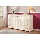 Home Affaire Sideboard »Arabeske«, Kommode mit dekorativen Fräsungen, Breite 171cm, beige