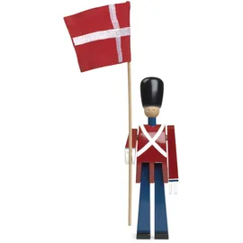Kay Bojesen Fahnenträger klein Figuren 29.5 cm Holzfiguren Originaldesign, rot