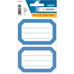 HERMA Schuletiketten blauer Rand