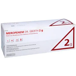 MEROPENEM Dr.Eberth 2 g Plv.z.Her.e.Inj.-/Inf.-L. 10 St