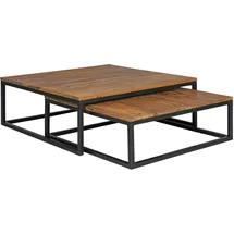 'massivart' Couchtisch 2er-Set Sheesham massiv