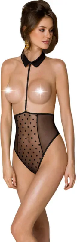 PASSION  Trisha Offener Body Schwarz - L/XL