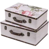 HMF VKO102 Vintage Koffer 2er Set pink