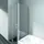 Kermi Liga Seitenwand verkürzt LITVD09016VAK 90x160cm, silber hochglanz, ESG klar, auf Badewanne