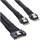 InLine Slim SAS Kabel, SFF-8654 8i zu 2x 4i, 0,5m