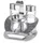 HENDI Menage Set Pfefferstreuer 11,5 cm Silber unbefüllt
