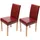 Mendler Esszimmerstuhl Littau Kunstleder rot 2er Set
