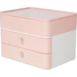 HAN Schubladenbox Smart-Box plus Allison flamingo rose, Kunststoff, Rose, 2 Schu