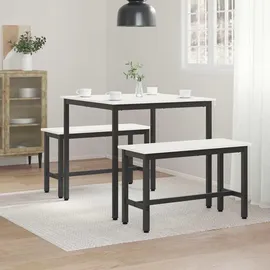 vidaXL Esstisch 80 x 75 x 80 cm weiß