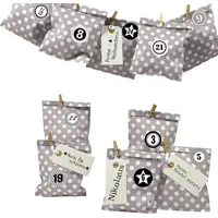 Frau Wundervoll DIY Adventskalender zum Befüllen Bescherung: Set Punkt