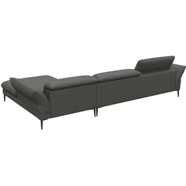 flexlux Eckcouch Kaltschaum 3-Sitzer Grau