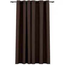 vidaXL Verdunkelungsvorhang Ösen 290 x 245 cm taupe Leinenoptik
