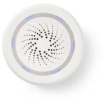 Nedis Nedis, WLAN LED Sirene mit Netzanschluss, 8 Töne, 85 dB Smartlife Weiß