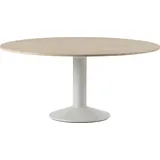 Muuto Midst Tisch, 160 cm, Eiche geölt Ø grau