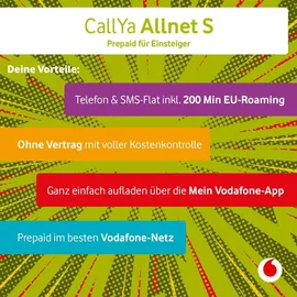 Vodafone Prepaid Prepaid CallYa S | 10 EUR Startguthaben | 1 Monat 25GB | 5G-Netz
