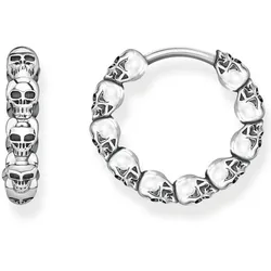 THOMAS SABO Paar Creolen »Totenköpfe, CR619-637-21« THOMAS SABO silberfarben
