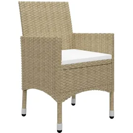 vidaXL Garten-Essgruppe 5-tlg. beige 3058320