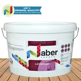 2,5 L Latexfarbe, Abwischbar, Wandfarbe, innen und außen, WEISS - MATT