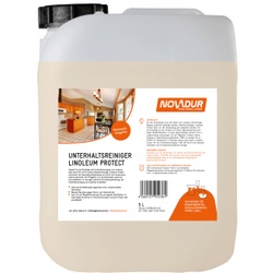 NOVADUR Linoleum Protect Unterhaltsreiniger, Spezialreiniger zur Einpflege und Unterhaltsreinigung von Linoleum, 5 l - Kanister