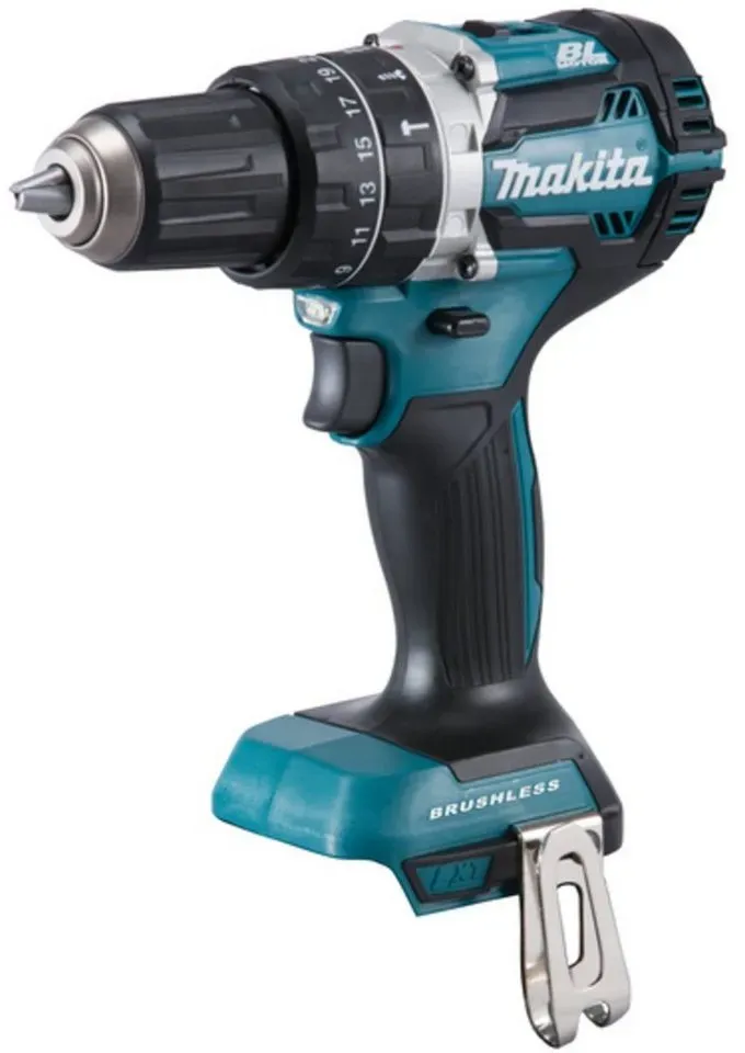 Makita Bohrmaschine Makita Akku-Schlagbohrschrauber DHP484Z, 18Volt blau