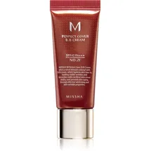Missha M Perfect Cover BB Creme mit sehr hohem UV-Schutz kleine Packung Farbton No. 21 Light Beige SPF 42/PA+++ 20 ml