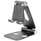 Phone and Tablet Stand - Foldable - Multi Angle - Aluminum - Black - Adjustable Smartphone / Tablet Stand - desktop stand