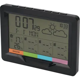 casativo Profi Funk-Wetterstation Schwarz 3 Aussensensoren