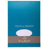 G.LALO Fotoalbum 5x Block Vélin de France, DIN A5, 50 Blatt, 100g - Weiß 11700L, LALO weiß