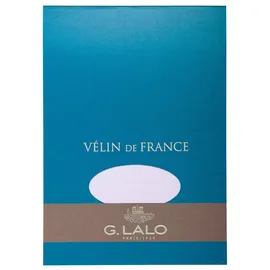 G.LALO Fotoalbum 5x Block Vélin de France, DIN A5, 50 Blatt, 100g - Weiß 11700L, LALO weiß