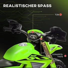 aiyaplay Elektro Kindermotorrad 6V grün (1-tlg)