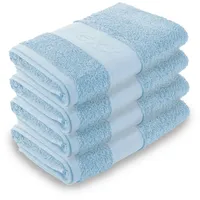MEXX Handtuch - Hellblau - 50x100cm, ( 4 Stück