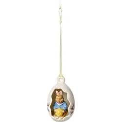 Villeroy & Boch Bunny Tales Ei-Ornament Max Blüten blau