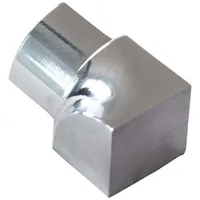 Dalsys Inneneck Fliesenschiene Viertelkreisprofil Edelstahl Poliert 10mm, Fliesenprofil