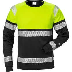 Warnschutz Langarmshirt "7519 THV" Stiby UV-Schutz - 3XL - gelb/schwarz