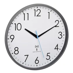 TFA Dostmann 60.3549.10, Wand, Analoge Uhr, Rund, Grau, Kunststoff, Erwachsene