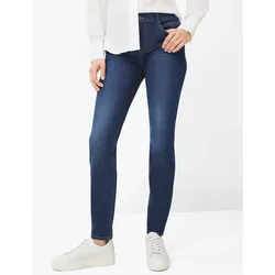 5-Pocket-Jeans BRAX "Style SHAKIRA", Damen, Gr. 50, Normalgrößen, blau, 74% Baumwolle, 12% Elastomultiester, 10% Polyester, 4% Elasthan, Jeans