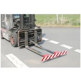 Bauer Gabelzinkenschild Stahl lackiert feuerrot