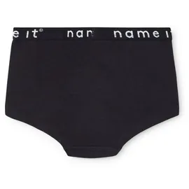 NAME IT Nkfhipster 2P Noos Unterhose, Black/Pack:w/ Black, 116 EU - 116