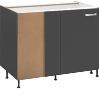 OPTIFIT Eckunterschrank Parma 100 x 58,4 x 87 cm Grau