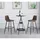 Möbel Kraft Barhocker 2er-Set 46,5 x 102 cm Braun