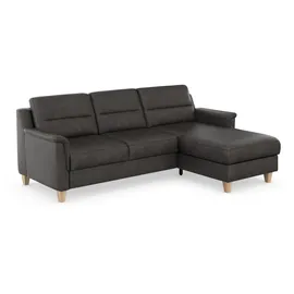 sit&more Ecksofa SIT & MORE "Farö L-Form", grau (anthrazit), B:234cm H:90cm T:168cm, Sofas, Ecksofa, inklusive Federkern, wahlweise mit Bettfunktion und Bettkasten