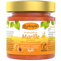 3 Gläser | Fruchtaufstrich Marille (Aprikose) | Marmelade | Konfitüre | mit Xylitol gesüßt | 200 g je Glas | 70% Fruchtanteil | Vegan