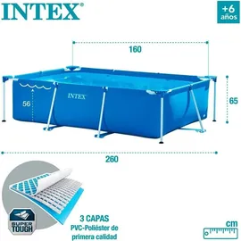 Intex Family Frame 260 x 160 x 65 cm ohne Filterpumpe