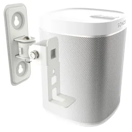 Ricoo LH431-W Lautsprecher Wandhalterung für Sonos Play 1TM Box Lautsprecherwandhalterungen Boxenhalterung Wand Lautsprecherhalterung schwenkbar neigbar Wandhalter HiFi Audio Boxen Halterung