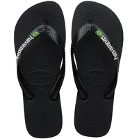 Havaianas Brasil Logo Zehentrenner, Schwarz 33/34 EU